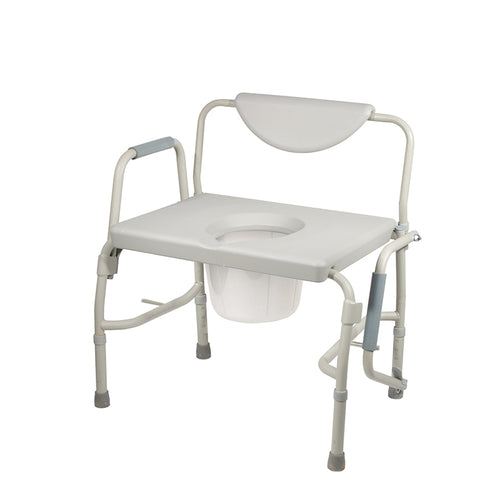 Drive Medical 11135-1 Bariatric Drop Arm Bedside Commode Chair